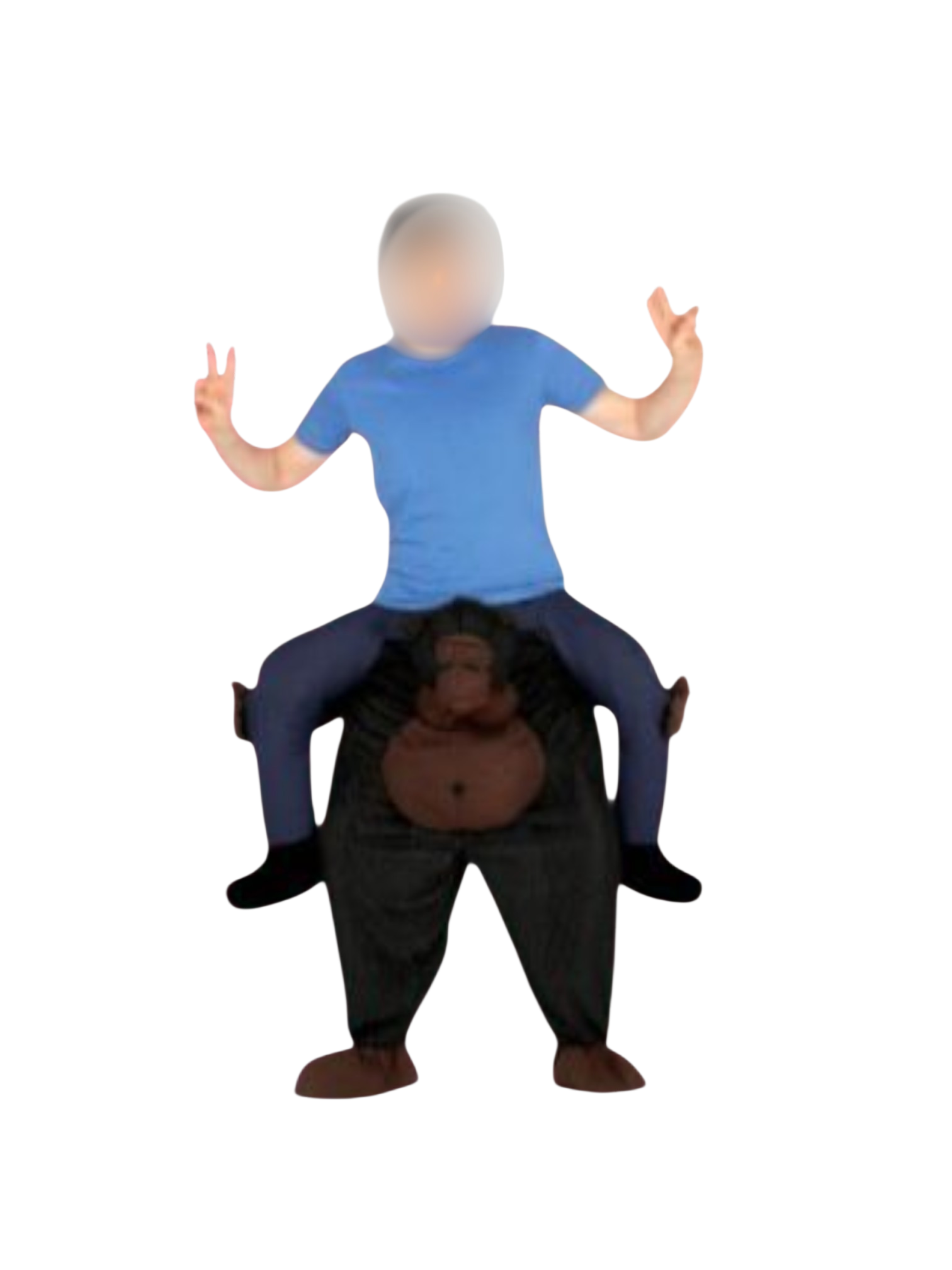 Dduisement Adulte Personne Sur Gorille