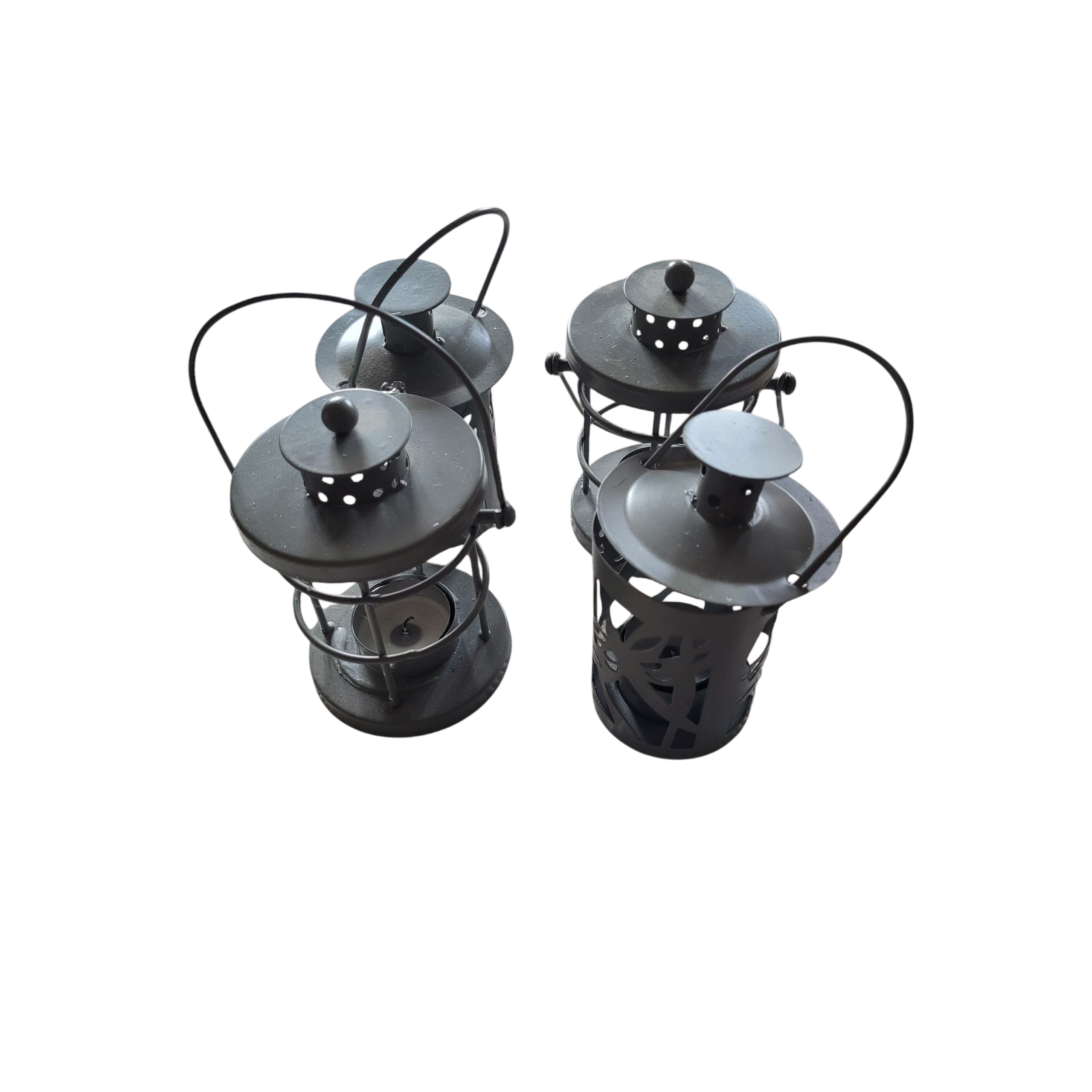 Petites Lanternes Photophore Gris