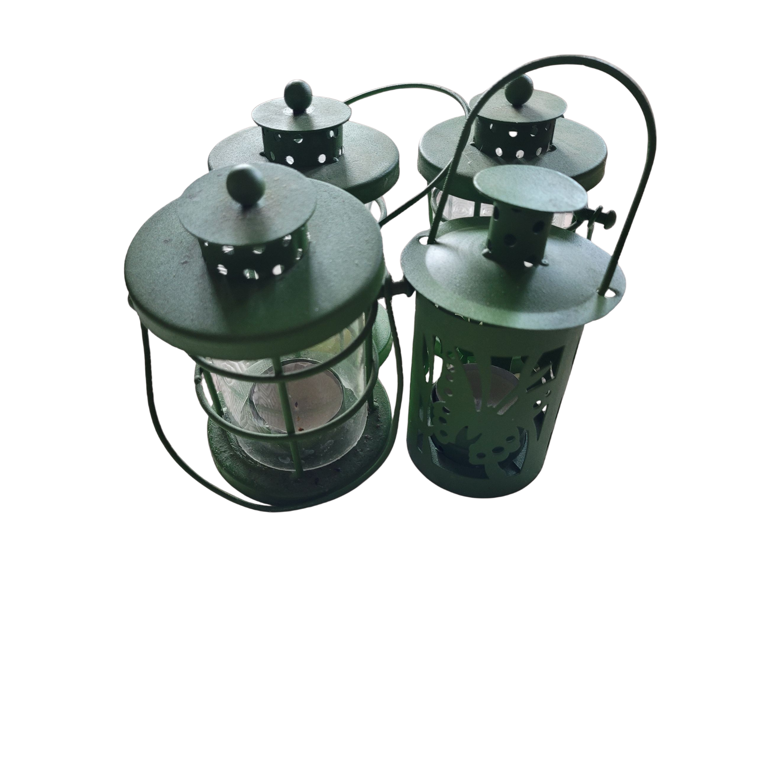 Petits Photophores Lanterne Vert