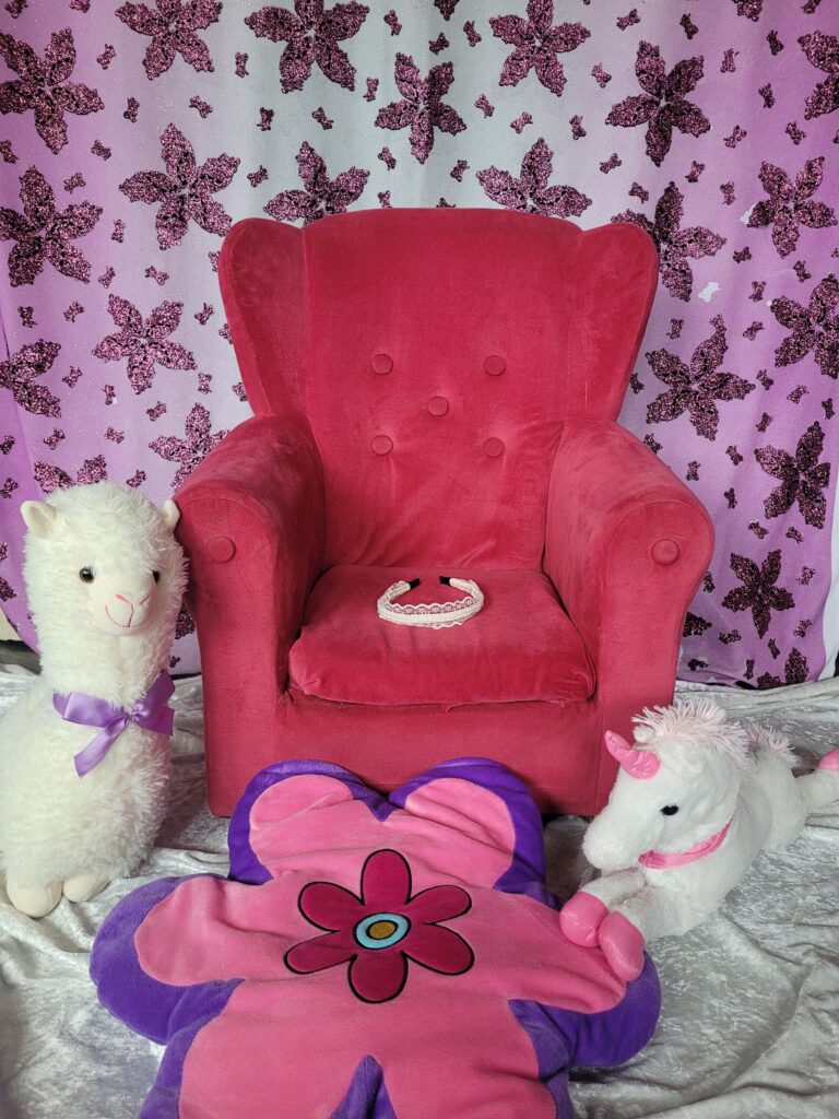 fauteuil princesse, licorne