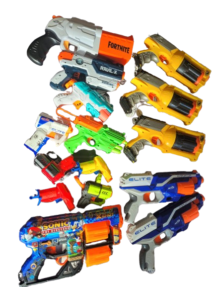 lot de pistolets nerf