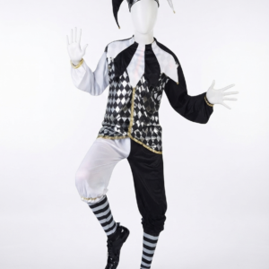 arlequin noir et blanc a