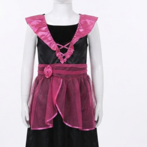 déguisement enfant petite sorcière noir et rose ge