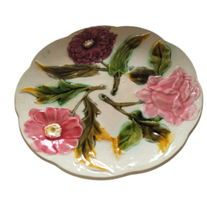 assiettes à fleurs
