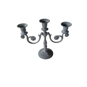 chandelier en zinc 3 bougies
