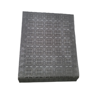 chemin de table plastifié gris