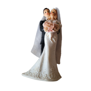 decoration de table ou de gateau couple de maries romantique