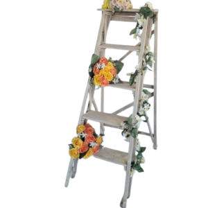 decoration escabeau bois