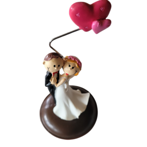 décoration gateau ou table mariés coeur