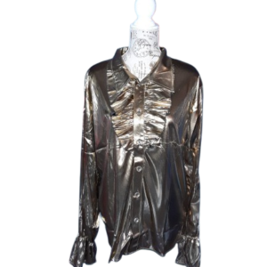 deguisement disco chemise doree