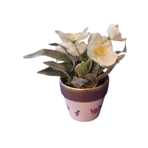 petit pot de fleurs artificielles centre de table