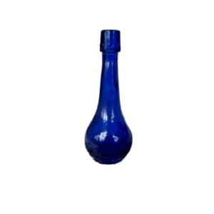 petit vase bleu bulle