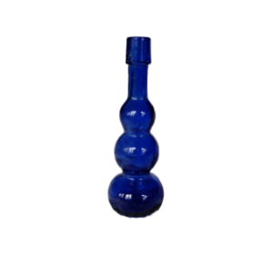 petit vase bleu ronds
