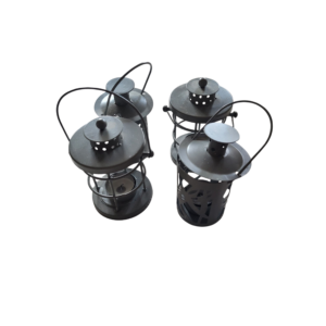 petites lanternes photophore gris