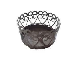 photophore metal gris