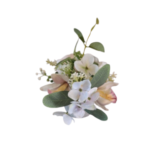 pot de fleurs artificielles blanc a