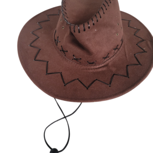 chapeau de cowboy simple marron