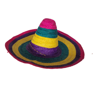 chapeau de mexicain tres coloré