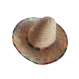 chapeau mexicain en paille couleur naturel