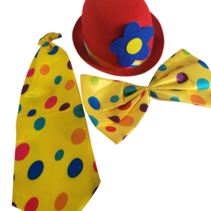 chapeau noeud et cravate de clown