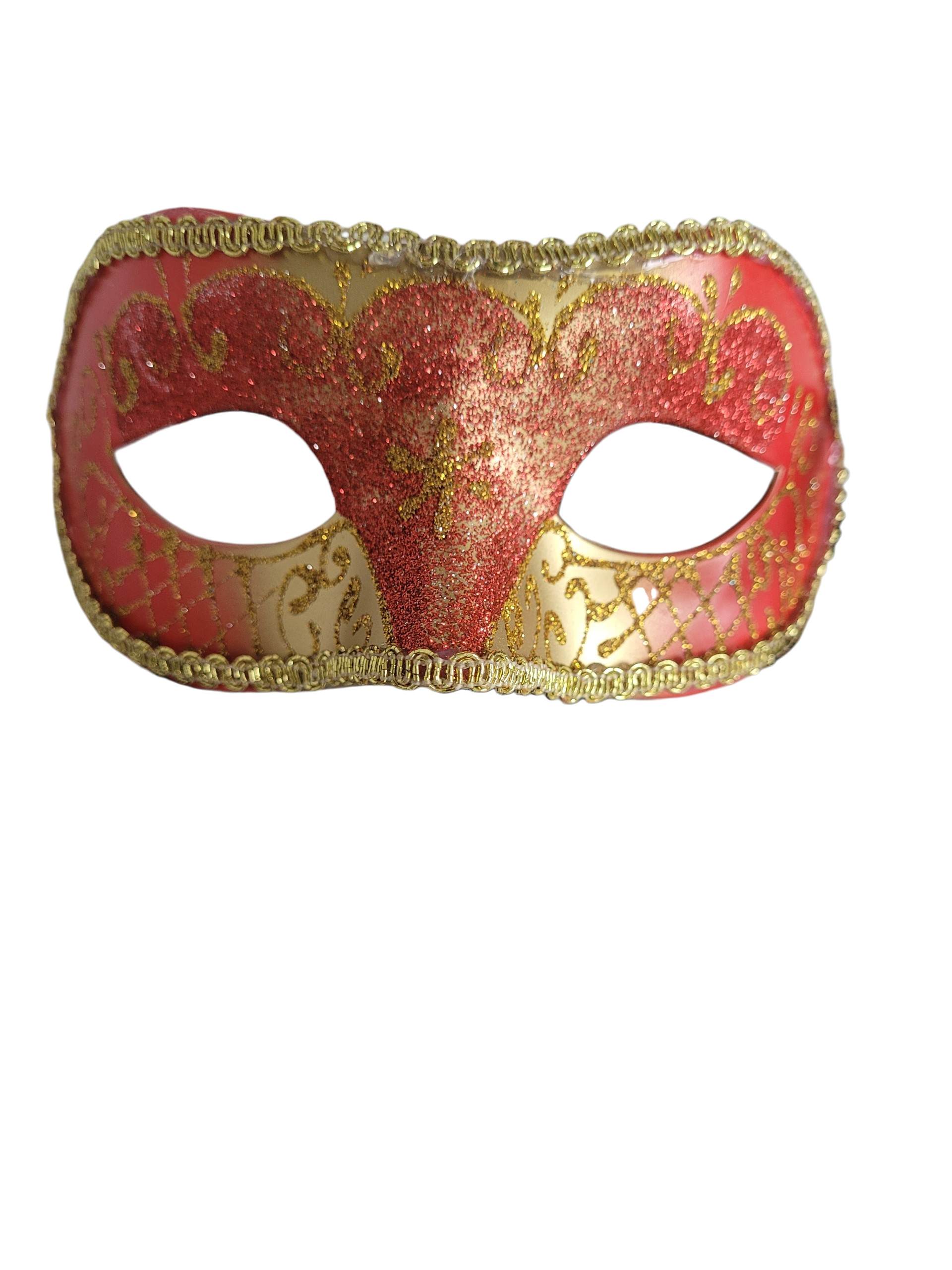 masque de carnaval simple rouge et or masque de carnaval simple rouge et or